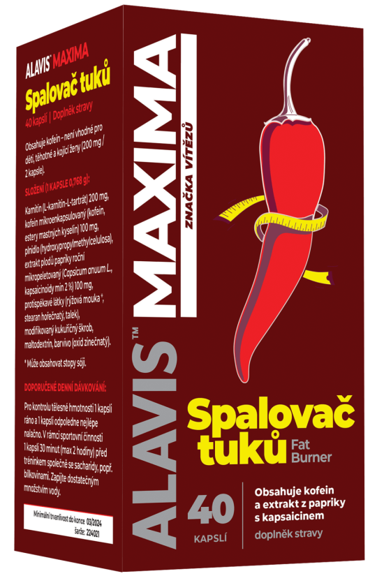ALAVIS™ MAXIMA Spaľovač tukov Fat Burner 40 cps